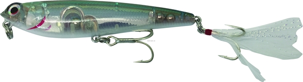 Picture of Savage Gear Hard Mud Minnow Topwater Bait, Olive/Blue, 4 1/2", 4/5 Oz, Floating