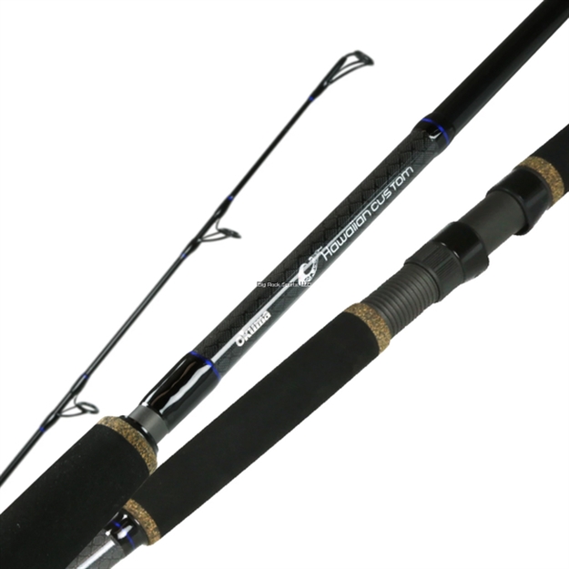Picture of Okuma Fishing Tackle Hawaiian Custom Popping Rods 8'3 2Pc H Spinning 24-Ton, Low Resin Rod Blanks Fuji Guide & Reel Seat Eva Foregrip