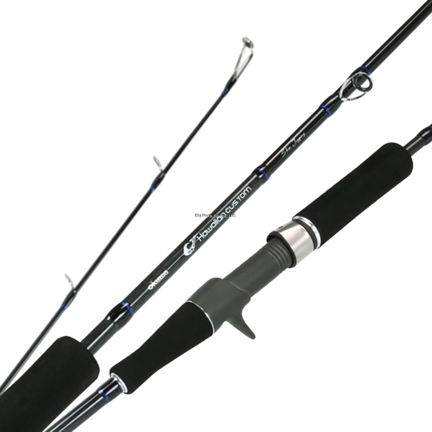 Picture of Okuma Fishing Tackle Hawaiian Custom Popping Rods 8'3 2Pc MH Spinning 24-Ton, Low Resin Rod Blanks Fuji Guide & Reel Seat Eva Foregrip