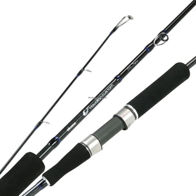 Picture of Okuma Fishing Tackle Hawaiian Custom Slow Jigging Rods 6'3 1Pc H Spinning 24-Ton Low Resin Rod Blank Fuji Guides & Reel Seats Eva Fore Grip