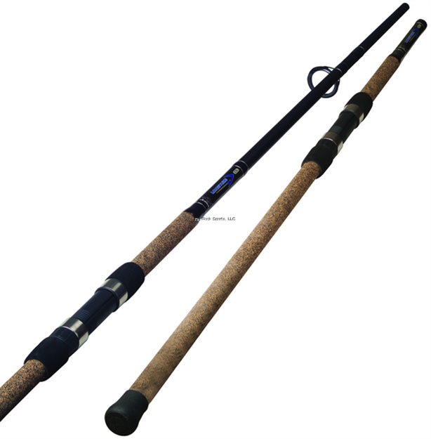 Picture of Okuma Fishing Tackle Longitude Surf Spinning Rod, 11', 2 Pc, Fast, Hvy, 3-8 OZ Lures, 20 LB - 40 LB Line, 6 Guides + Tip