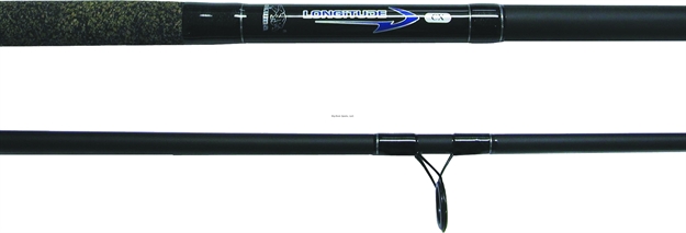 Picture of Okuma Fishing Tackle Longitude Surf Spinning Rod, 8', 2 Pc, Mod. F, Med, 1/2-3 OZ Lures, 15 LB - 30 LB Line, 5 Guides + Tip