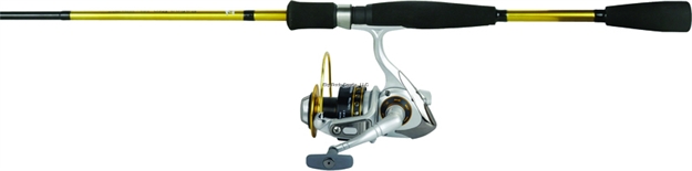 Picture of Okuma Fishing Tackle Safina Pro Spinning Combo, 35-Sz Reel, NO Line, 3Bb + 1Rb, 5.3:1, Alum Spool, 290/8, 200/10, 6' 6", M