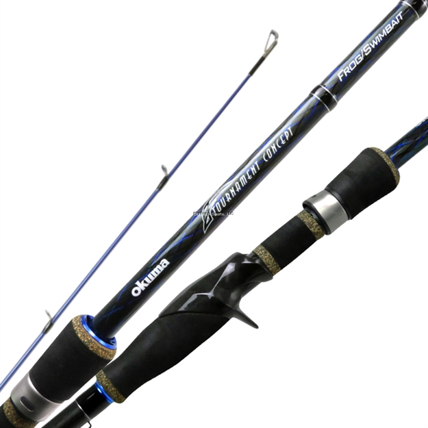 Picture of Okuma Fishing Tackle Spinning 30-Ton Carbon Rod, 6'9" 1Pc M, Mfast, 8-15Lb, 7 Guides+Tip, Eva/Compressed Cork Fore And Rear Split Grip