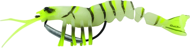 Picture of Savage Gear Tpe 3D Shrimp, Chartreuse Glow, 2 1/2", 3/25 Oz, Sinking