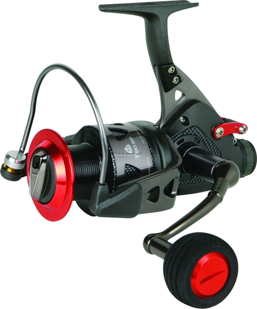 Picture of Okuma Fishing Tackle Trio Baitfeeder Spinning Reel, 9Bb + 1Rb, 4.5:1 Ratio, Graphite Arbor & Alum Lip Spool