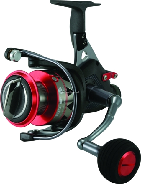 Picture of Okuma Fishing Tackle Trio Baitfeeder Spinning Reel, 9Bb + 1Rb, 4.8:1 Ratio, Graphite Arbor & Alum Lip Spool