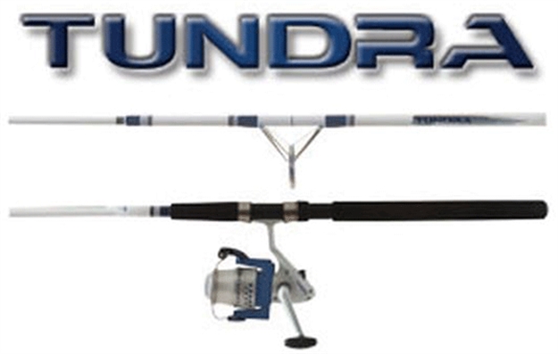Picture of Okuma Fishing Tackle Tundra HD Spinning Combo, 65-Sz Reel, With Line, 1Bb, 4.5:1, Graphite Spool, 540/12, 390/15, 320/20, 8', M