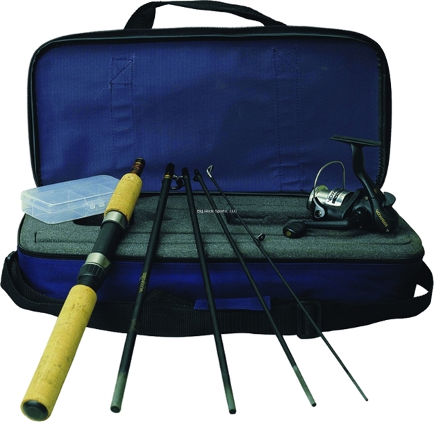Picture of Okuma Fishing Tackle Voyager Spinning Travel Kit,  6' ML 5-Pc Spinning Rod, 1Bb Spining Reel, Travel Bag