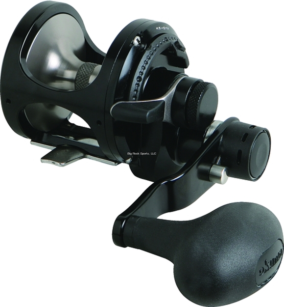 Picture of Okuma Fishing Tackle Metaloid Machined Aluminum 2 Speed Lever Drag Reel RH Hpg 4Bb 4.7:1 & 2.1:1 Mono 420/25