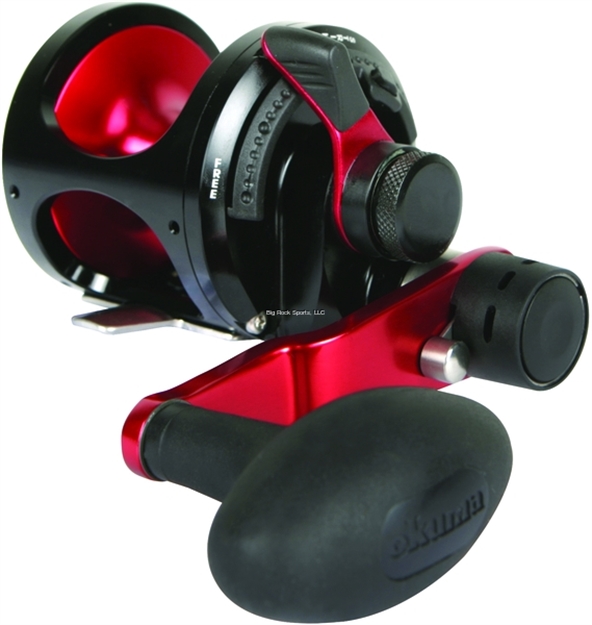 Picture of Okuma Fishing Tackle Metaloid Machined Aluminum 2 Speed Lever Drag Reel RH Hpg 4Bb 4.7:1 & 2.1:1 Mono 420/25 M-12Iir