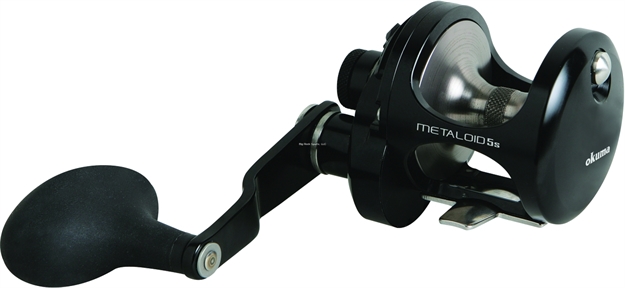 Picture of Okuma Fishing Tackle Metaloid Machined Aluminum Single Speed Lever Drag Reel RH Hpg 4Bb 6.4:1 Mono 430/15