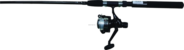 Picture of Okuma Fishing Tackle Steeler Spinning Combo, With Line, 4Bb, Graphite Spool, 6' 6", M Steeler664blk