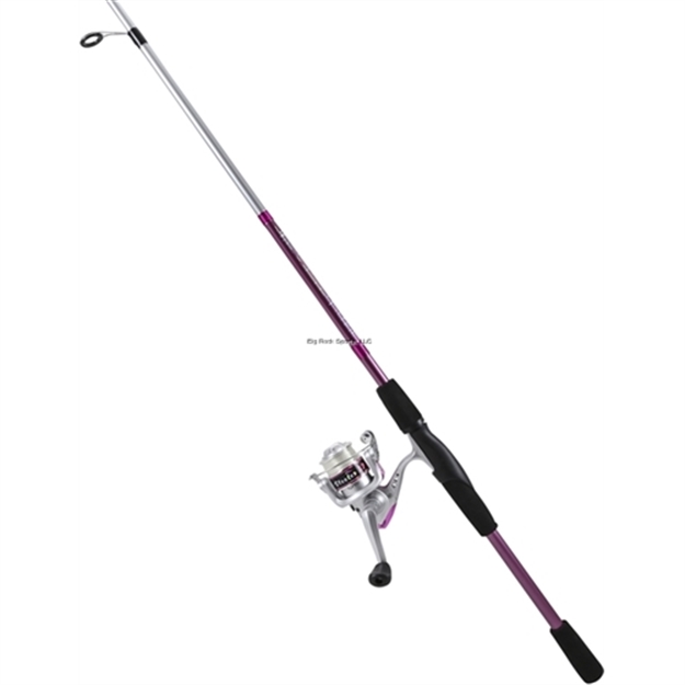 Picture of Okuma Fishing Tackle Steeler XP Spinning Combo, 6' 0", M, 2-Pcs, 1Bb, Slxp-20 Reel, Pink