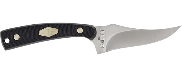 Picture of  Old Timer 1179216 Sharpfinger  3.30" Fixed Clip Point Plain Stainless Steel Blade/ Delrin Handle