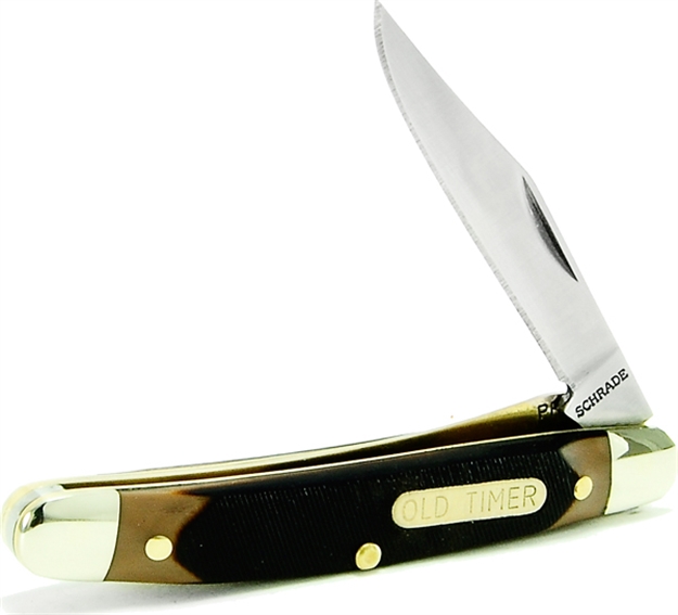Picture of Old Timer Gunstock Trapper Lockblade Folding Pocket Knife, 3.1" Blade 194OT 044356001069