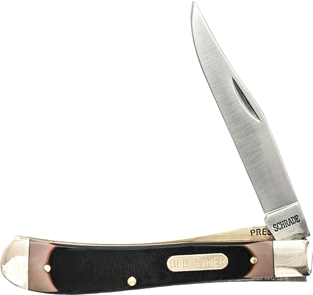 Picture of Old Timer Gunstock Trapper Lockblade Folding Pocket Knife, 3.1" Blade 194OT