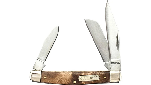 Picture of Old Timer Oldt Middleman 3 Blade 2.4" Folder Wood 34OTW 661120652793