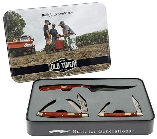 Picture of Old Timer Oldt Sharpfinger& 2 Folders Gift Tin 1188056 661120653271