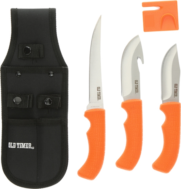 Picture of Old Timer Timer Knife 4-Pc Hunting Kit W/ Combo Sheath Promo Q3