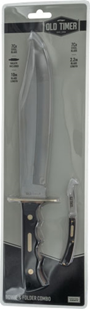 Picture of Old Timer Timer Knife Bowie & Folder W/ Poly Sheath Promo Q3