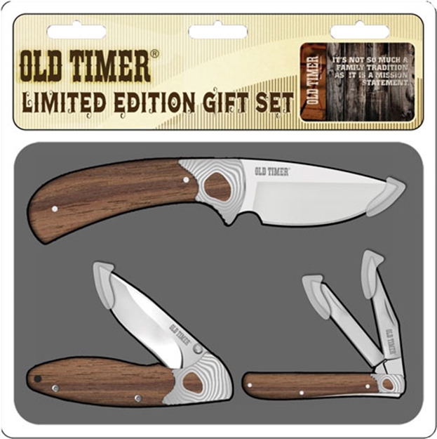 Picture of Old Timer Timer Knife LE Gift Set W/ 3 Knives & Gift Tin Promo Q4