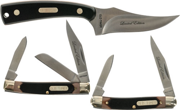 Picture of Old Timer Timer Knife Sharpfinger W/ 2 Folders Saw Cut Promo Q4