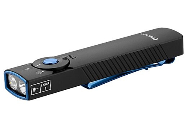 Picture of  Olightstore Usa Inc Arkfeldpro3rbkcw Arkfeld Pro  Black 1/15/100/420/1,300 Lumens White Led Green Laser UV Light