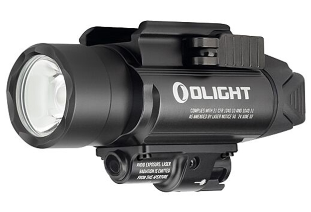 Picture of  Olightstore Usa Inc Baldrprobk1 Baldr Pro  Black Anodized 300/500/1,350 Lumens White Led Green Laser