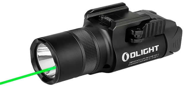 Picture of  Olightstore Usa Inc Baldrprorbk Baldr Pro R Black Anodized 300/500/1,350 Lumens White Led Green Laser 6972378124586