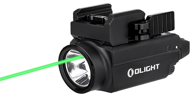 Picture of  Olightstore Usa Inc Baldrsbk Baldr S Black Anodized 100/300/800 Lumens White Led Green Laser