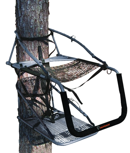 Picture of Ol' Man Tree Stands Multivision Steel Climbing Stand, 21" Seat, 300 Lbs Capacity, Black