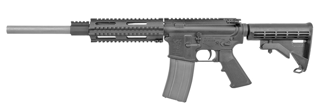 Picture of Olympic Arms K16sst204 K16sst SA 204 Ruger 16" 30+1 6-Position Stock Black