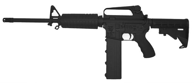 Picture of Olympic Arms K45  Pistol Caliber Semi-Automatic 45 Acp 16" 30+1 6-Position Black Stk Black