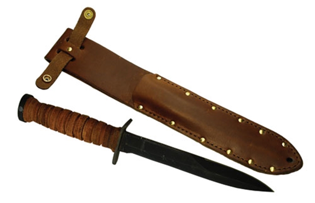 Picture of Ontario Mark II Fixed 6.75 IN Black Blade Leather Handle