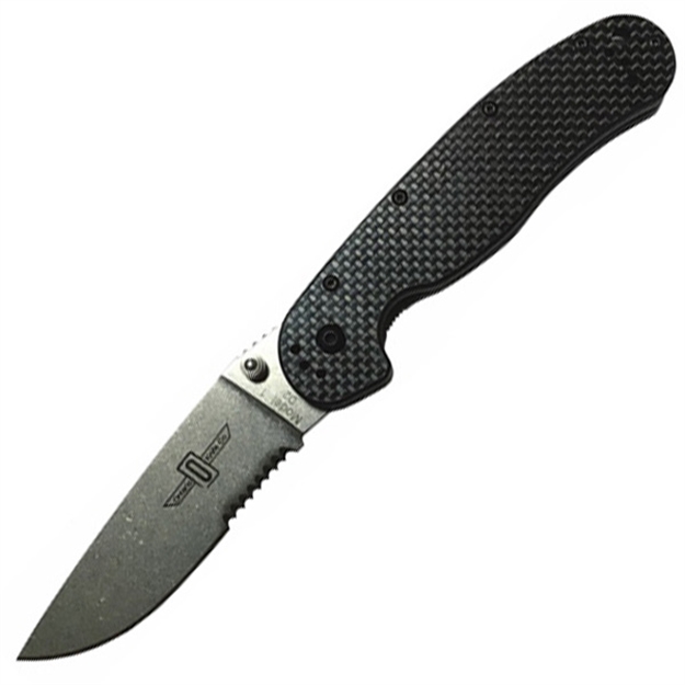 Picture of Ontario Rat1 Folder 3.625 IN Combo Blade Carbon Fiber Handle