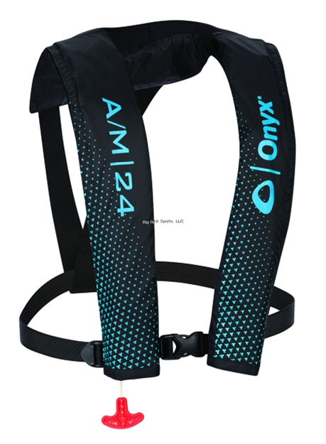 Picture of Onyx A/M-24 Auto/Manual Inflatable Life Jacket-Blue