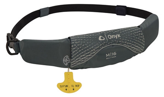 Picture of Onyx M-16 Manual Inflatable Belt Pack Grey Adult Universal 130900-701-004-16 043311056472