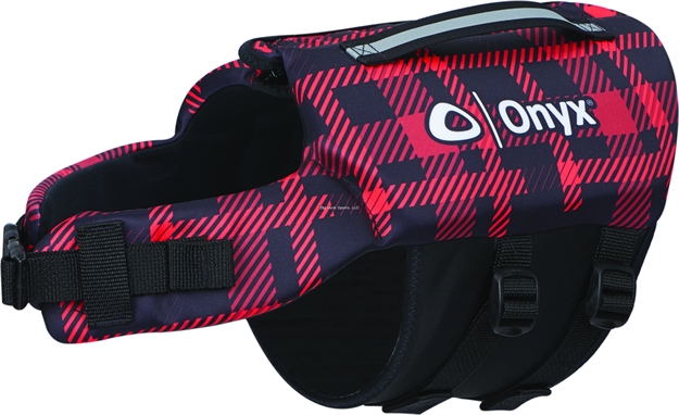 Picture of Onyx Neoprene Pet Vest Red Plaid Small