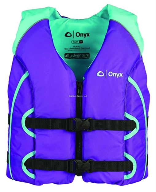Picture of Onyx Vest Adv Yth Aqua/Purp