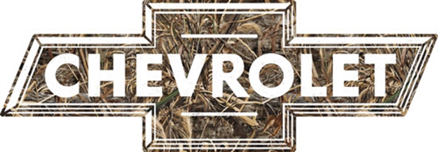 Picture of Open Road Brands Road Brands Die Cut Emb Tin Sign Camo Chevrolet Bowtie