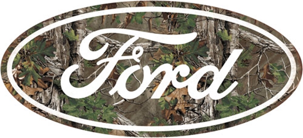 Picture of Open Road Brands Road Brands Die Cut Emb Tin Sign Ford Camo Logo