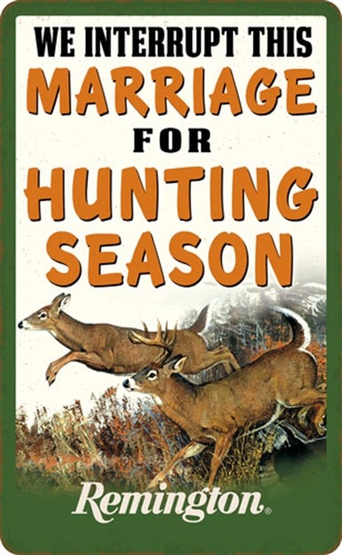 Picture of Open Road Brands Road Brands Die Cut Emb Tin Sign Remington Marriage