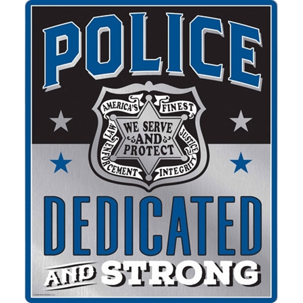 Picture of Open Road Brands Road Brands Emb Tin Sign Police Protect & Serve 10"X12"
