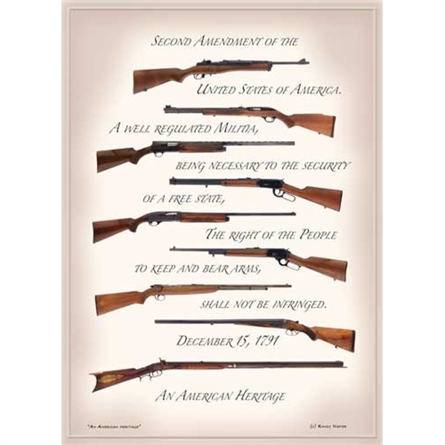 Picture of Open Road Brands Road Brands Emb Tin Sign Second Ammendment Nra 13"X18"