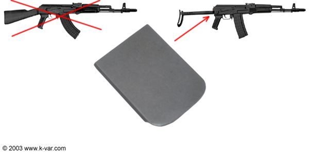 Picture of Original Bulgarian Rear Plate For Underfolding Milled Receiver