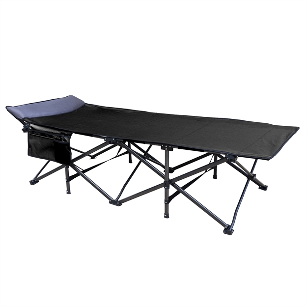 Picture of Osage River Deluxe Cot W Built IN Pillow All Black