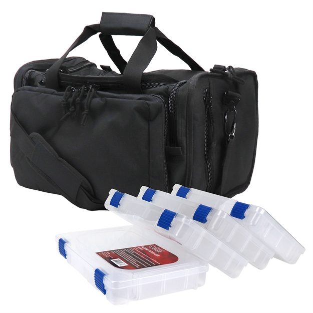 Picture of Osage River Deluxe Fishing Tackle Bag W/ 4 Med BX - Black