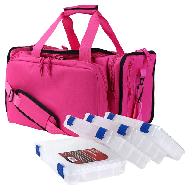 Picture of Osage River Deluxe Fishing Tackle Bag W/ 4 Med BX - Pink