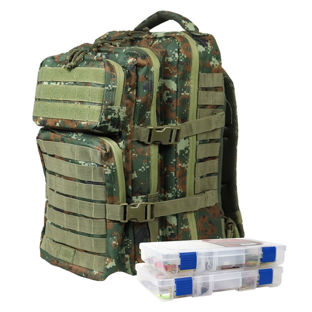 Picture of Osage River Fishing Backpack W/ 2 Med Tackle Box - Camo